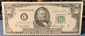 Very Fine 1950 $50 Philadelphia Star Note Federal Reserve Note Scarce district - Picture 1 of 3