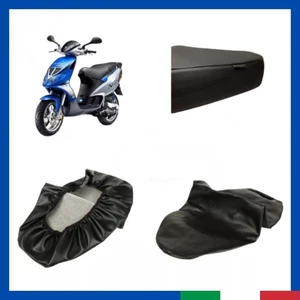 Coprisella Sella PIAGGIO NRG NTT 50 Sella Biposto Ecopelle Sky Nero Impermiabile - Imagen 1 de 8