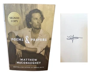 Poems & Prayers by Matthew McConaughey ✎ SIGNED ✎ First Edition First Print NEW - Imagen 1 de 3