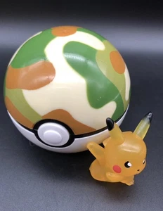 Vintage Pokémon Poke Ball mit Pikachu Bandai 2004 seltene Farbe - Bild 1 von 17