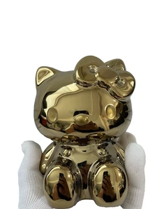 Sanrio Hello Kitty Ceramic Gold Coin Bank Fortune-bringing Lucky Japan Limited - Picture 1 of 9
