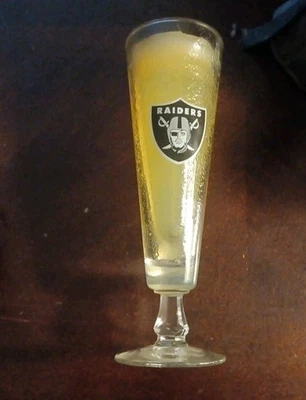 Raiders Game 8-3/4" Beer Glass NFL Fan Gift - Image 1 of 3