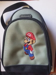 Vintage Nintendo Super Mario Bros Case Mini Backpack Grey GameBoy DS Free Post - Picture 1 of 9
