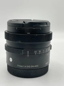 SIGMA para SONY E-MOUNT 17mm 1:4 DG DN LENTE CONTEMPORÁNEA - 17mm C - BUENO - Imagen 1 de 12