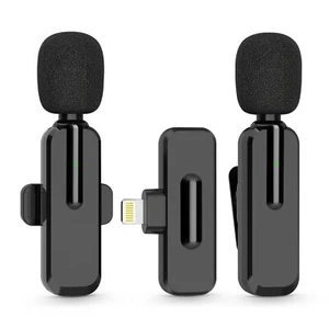 Wireless Mini Microphone for iPhone iPad - Bluetooth Lavalier Mic for Vlogging - Picture 1 of 8