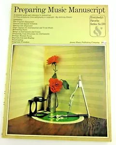 Vorbereitung der Musik Manuskript Taschenbuch Musikbuch Anthony Danato Amsco 1963 - Bild 1 von 4