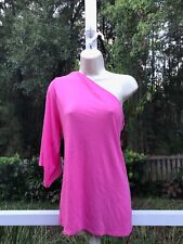 Tee Shop One Shoulder Top Size: Small  Color: Pink