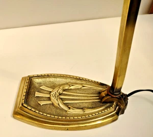 lampada da tavolo, con  base in ottone attr. Charles Schneider Francia 1930 - Bild 1 von 9