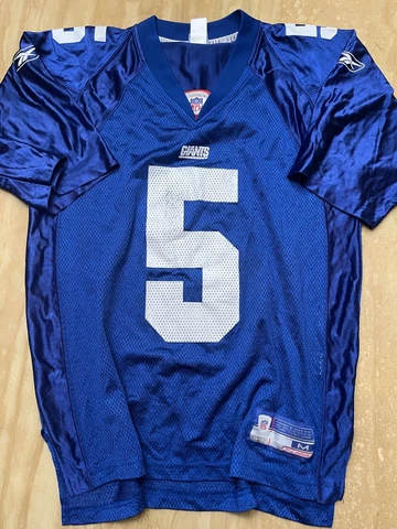Kerry Collins New York Giants VINTAGE Reebok NFL Equipment Jersey Cover