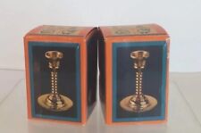 VTG Brass Candle Stick Holders 4in Country Shopper Lot of 2 New In Box. #0666