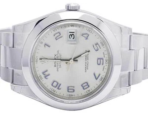 Brand New Mens Rolex Datejust II 41MM 116300 Oyster S.Steel Arabic Dial Watch - Picture 1 of 8