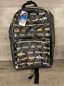 Loungefly WWE Wrestlemania Logo Backpack Gamestop Exclusive New with Tag WWF - Picture 1 of 2