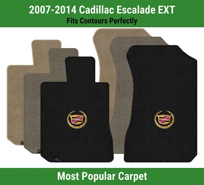 Alfombrillas delanteras Lloyd Ultimat para Cadillac Escalade EXT '07-14 con escudo Cadillac dorado Foto 1 de 4