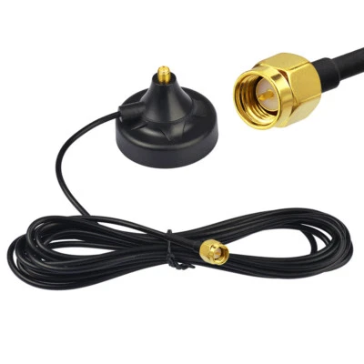 Magnetic Antenna Mount Base 3m for WiFi 4G LTE Wireless Router Gateway Hotspot - Image 1 of 4