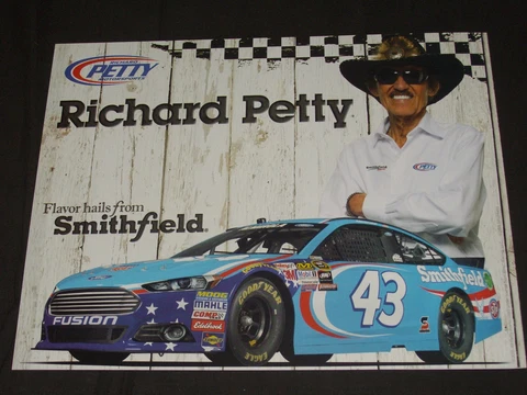 2015 RICHARD PETTY #43 SMITHFIELD NASCAR POSTCARD Cover