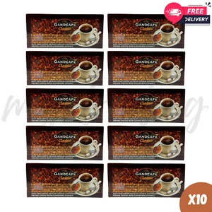 10x Ganocafe Classic Gano Excel Cafe Coffee Ganoderma Lucidum 30 Sachets - Picture 1 of 7