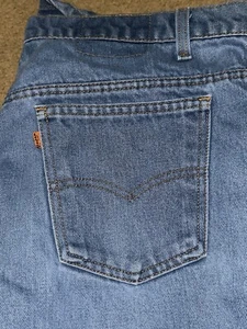 Vintage Levis 20516 0914 Orange Tab Jeans Herren 36x32 blau Boot Cut 70er USA - Bild 1 von 11