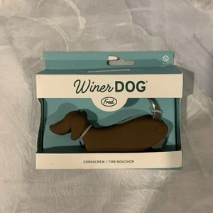 Fred Multi Functional Winer Dog Shaped Corkscrew Opener Foil Cutter, Brown New - Picture 1 of 8
