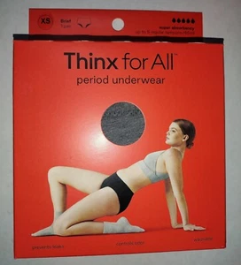 Thinx For All Period Super Absorbency Underwear XS brief - Picture 1 of 4