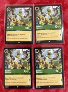 4x Disney Lorcana Inklands - Sir Hiss - Asp agravante - 86/204 - x4 - Imagen 1 de 7
