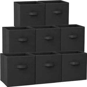 Large Storage Cubes - 13 Inch Heavy Duty Fabric Storage Bins for Shelves Closet, - Picture 1 of 12