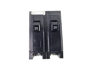 Used Eaton Circuit Breaker Quicklag 20A Cutler Hammer 2 Pole Bolt On - Picture 1 of 3