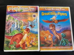 2 CHILDREN'S DVD MOVIES THE LAND BEFORE TIME, THE GREAT DAY OF THE FLYERS - Imagen 1 de 1