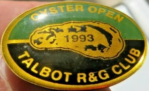 1993 OYSTER OPEN,TALBOT ROD & GUN CLUB ENAMEL VINTAG SOUVENIR SHOOTING LAPEL PIN - Picture 1 of 2