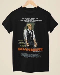 Scanners - Movie Poster inspired Unisex Black T-Shirt - Picture 1 of 1