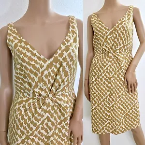 J CREW Women's Sleeveless Linen Blend Sheath Dress Career Sz SM A1 - Picture 1 of 12