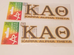 2PK KAPPA ALPHA THETA Sticker for tumbler, tablet, Outside Glass - Picture 1 of 1