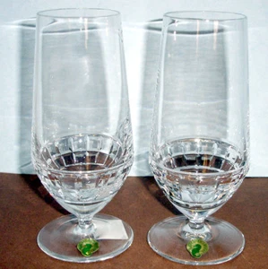 Waterford Crystal London Beer Cold Beverage Pair Jo Sampson Grid Cut 4000114 New - Picture 1 of 2