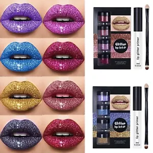 Kit de labios brillantes Kawaii Kisses 4 colores brillo labios caramelo imprimación de maquillaje - Imagen 1 de 33