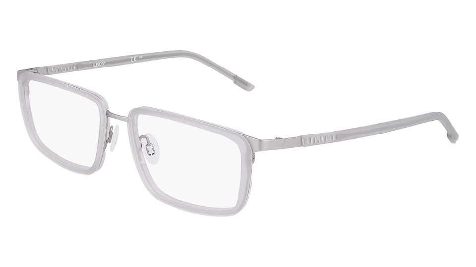 FLEXON E1138 044 Eyeglasses Matte Gray Silver Frame 56mm