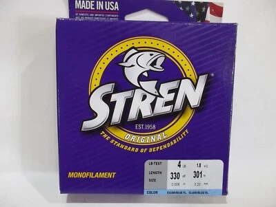 Stren Original Monofilament line clear blue fluor color Choose weight!  NIP - Image 1 of 2