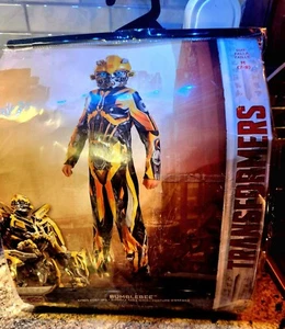 Transformers Bumblebee Costume with Mask Boys Size MEDIUM 7/8 - Picture 1 of 6