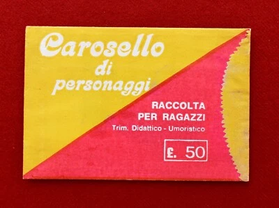CAROSELLO DI PERSONAGGI  - BUSTINA DI FIGURINE SIGILLATA Ediz.  R.B.M. - Immagine 1 di 2