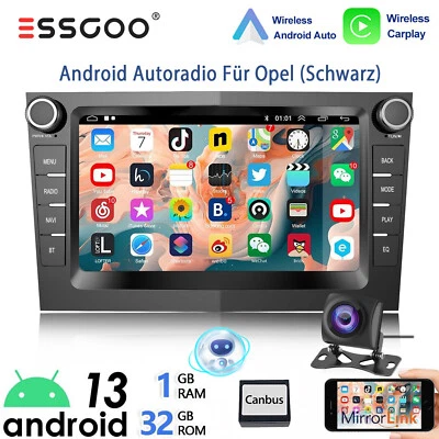 Android 14 Apple Carplay Autoradio +KAM Navi Für Opel Astra H Corsa C D Zafira B - Bild 1 von 4