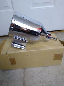 VINTAGE SERVICE STATION SOAP DISPENSER ALL CHROME WITH WALL MOUNT