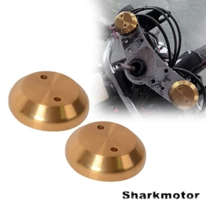 Front Fork Caps Shock Absorber Caps Decoration Gold For BMW R60 R75 R80 R100 - Picture 1 of 19