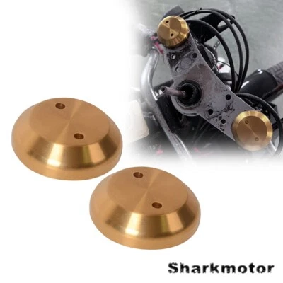 Front Fork Caps Shock Absorber Caps Decoration Gold For BMW R60 R75 R80 R100 - Image 1 of 4