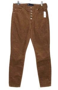 GAP Corduroy High Rise Legging Women's 10/30R Rust Brown Super Skinny Stretch - Picture 1 of 13