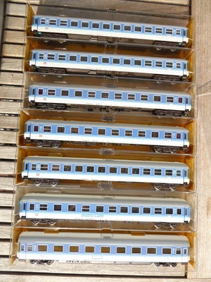 Fleischmann 5176 2x, 5671, 5177, 2x 5177, 5178 H0 7 x IC/EC Cars DB Epoch 4/5 - Image 1 of 4