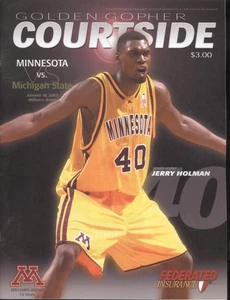Minnesota Gophers vs Michigan State Basketball Program 2003: cubierta de Jerry Holman - Imagen 1 de 1