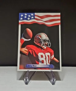 1992 AW Sports #152 JERRY RICE  San Francisco 49ers NFL Football Card HOF  - Bild 1 von 2