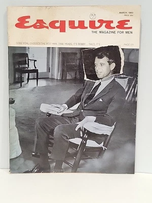 Esquire Magazine March 1963 Gore Vidal RFK Cover Nabokov Norman Mailer Democrats Foto 1 de 4