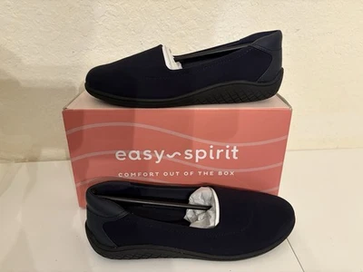 Easy Spirit Shoes Womens 6.5 W Gift 2  Slip Ons Flats Dark Blue Casual NIB - Image 1 of 4