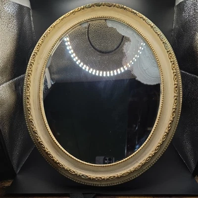 Vintage Style Table Top Oval Mirror 17" x 14" With Stand Mint Condition - Image 1 of 4