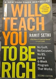 I Will Teach You to Be Rich Ramit Sethi Paperback No Guilt Excuses BS 6-Week Pro - Picture 1 of 2