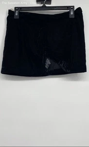 Free People Womens Black Elastic Waist Casual Back Zip Mini Skirt Size 2 - Picture 1 of 6